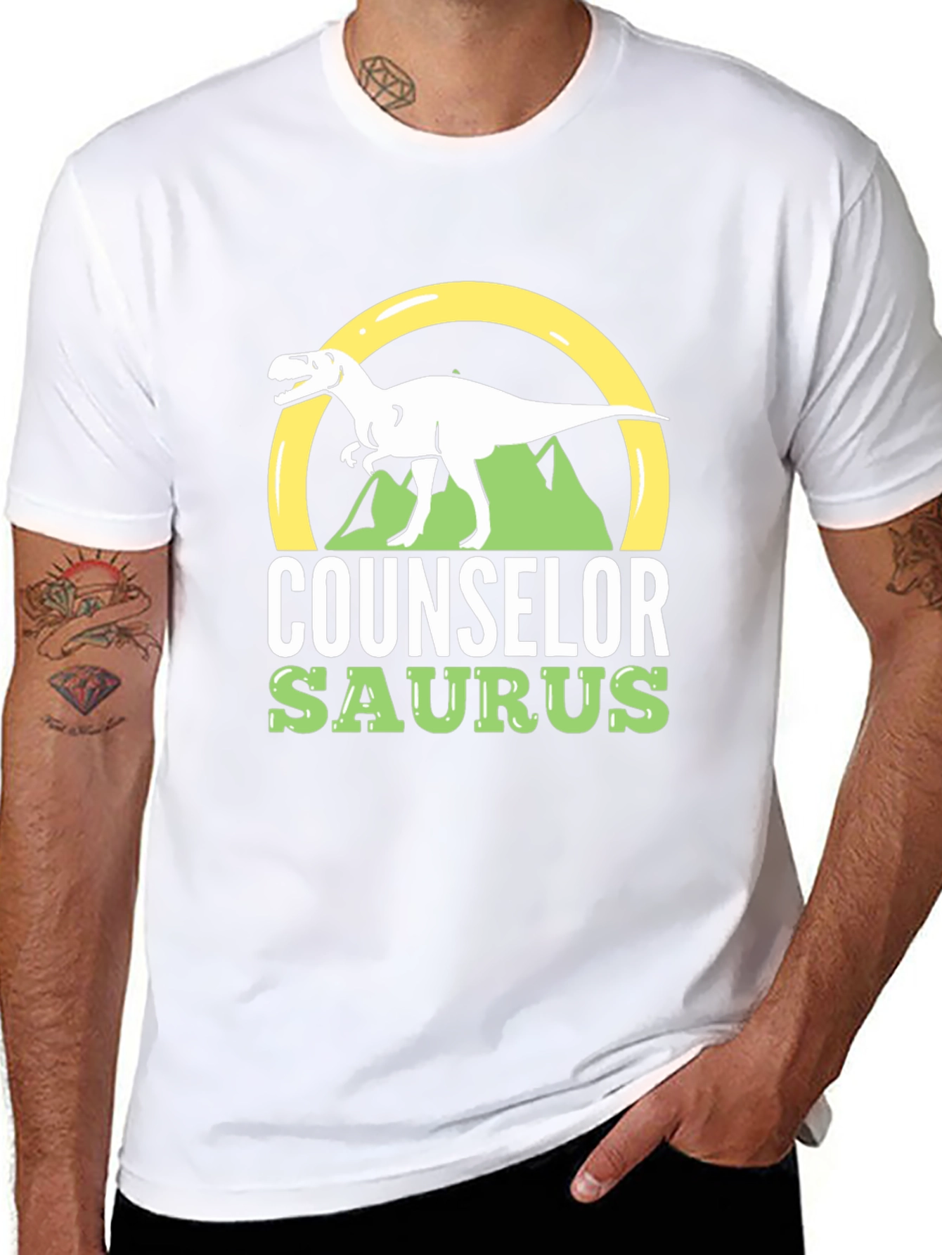 Counselor Saurus T-Shirt - Dinosaur Counselor Tee