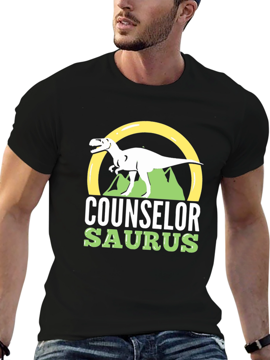 Counselor Saurus T-Shirt - Dinosaur Counselor Tee
