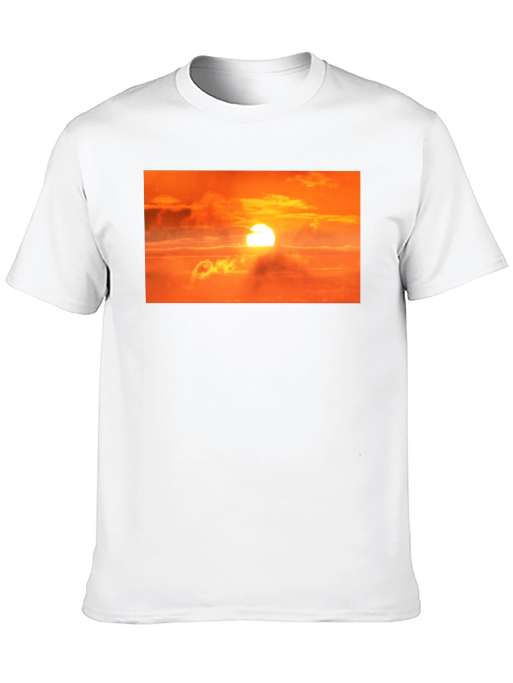 Sunrise Graphic Print Black T-Shirt