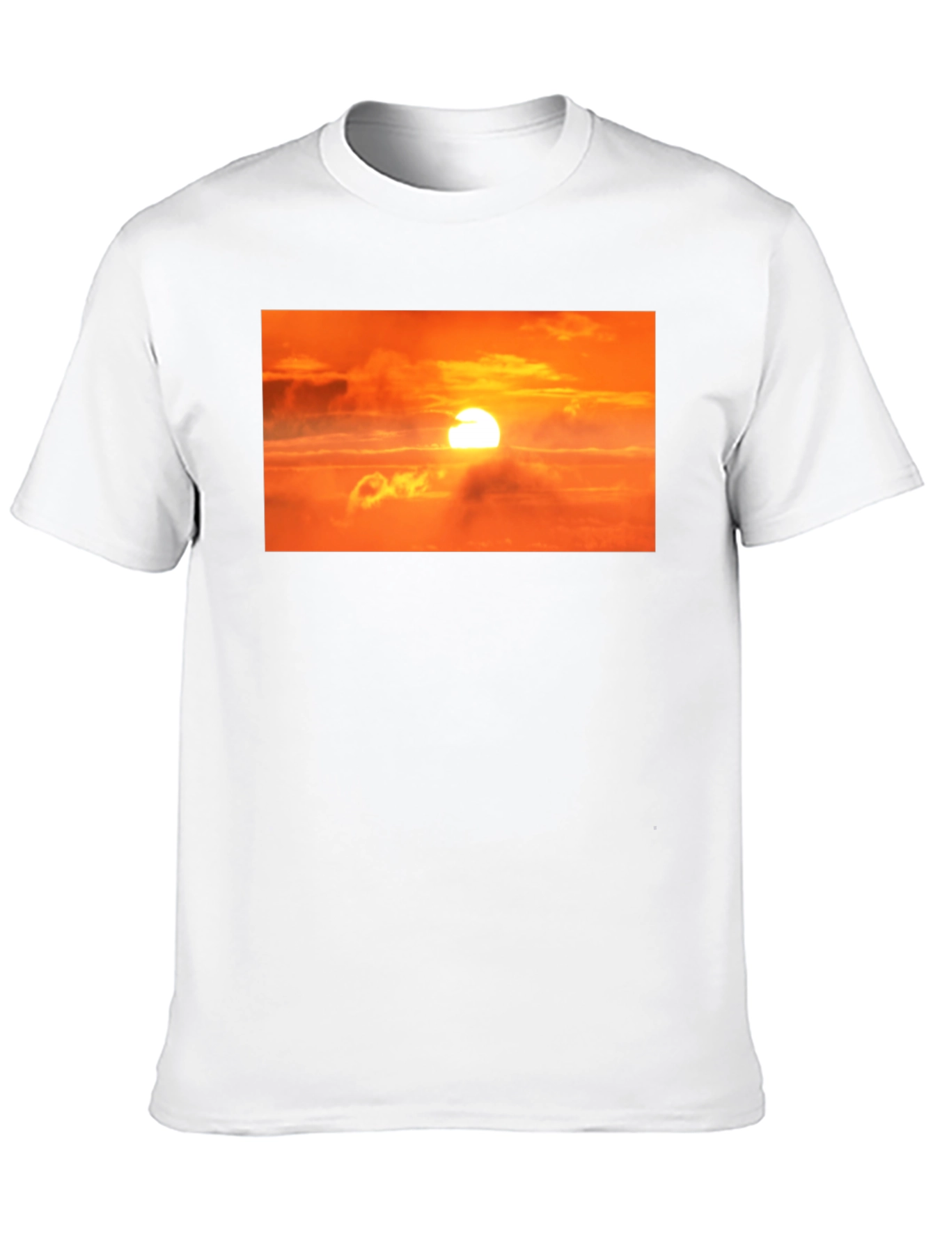 Sunrise Graphic Print Black T-Shirt