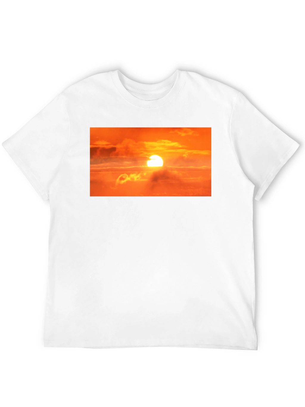 Sunrise Graphic Print Black T-Shirt