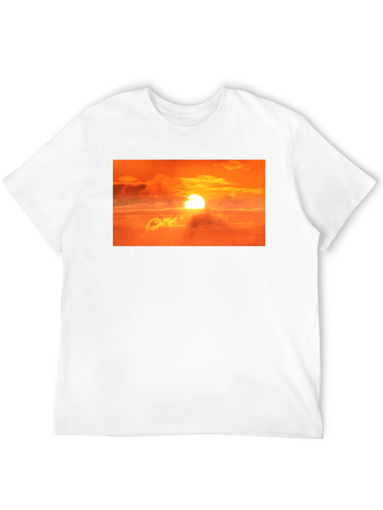 Sunrise Graphic Print Black T-Shirt