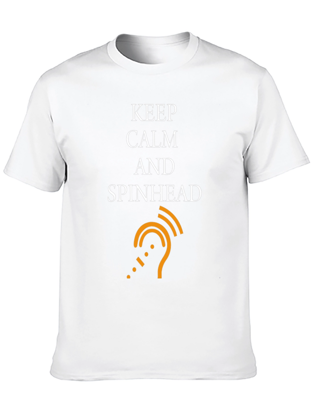 Keep Calm Spinhead T-Shirt - Black Cotton Tee