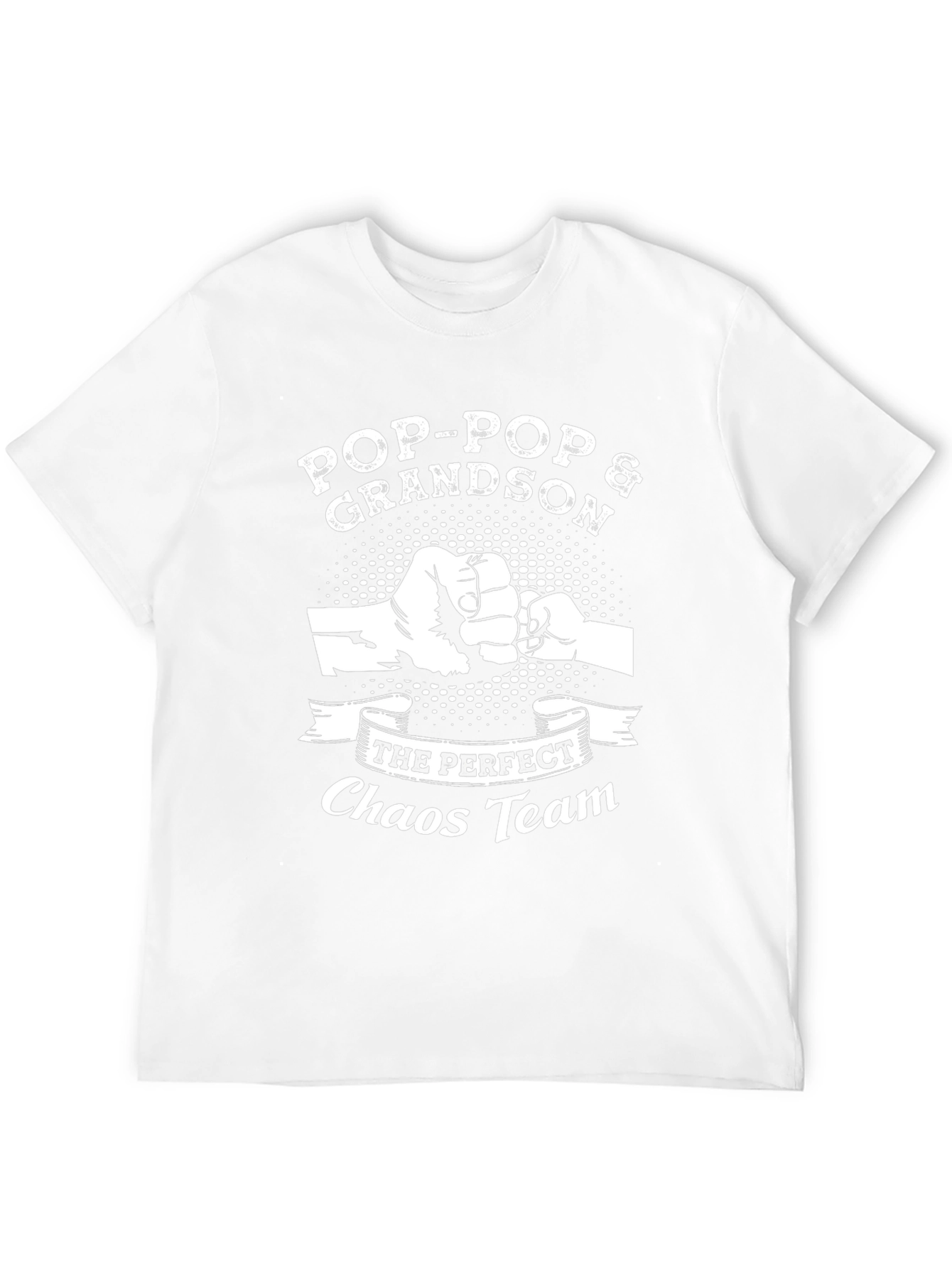 Pop-Pop & Grandson Chaos Team Black T-Shirt