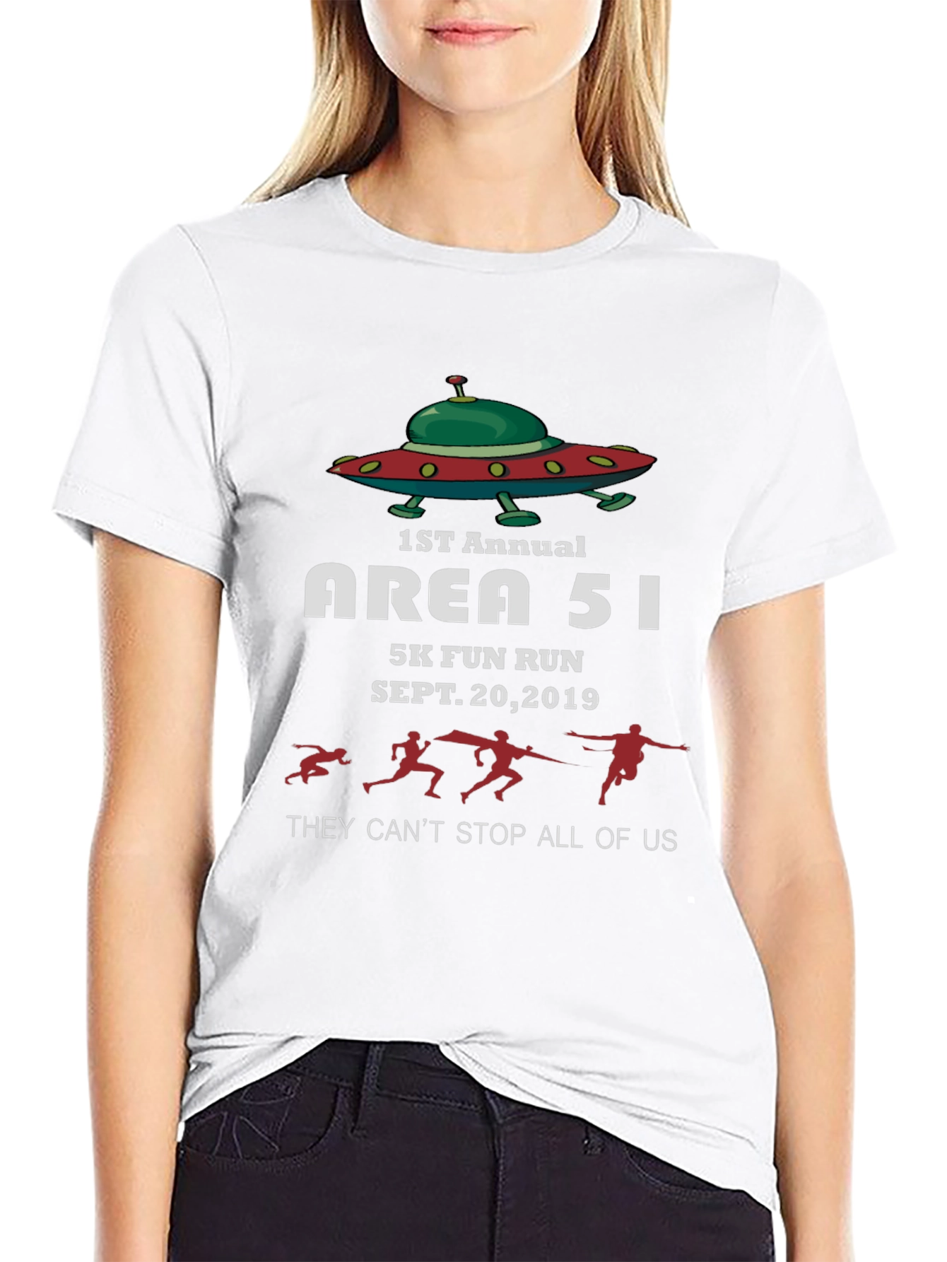 Area 51 Fun Run Black T-Shirt