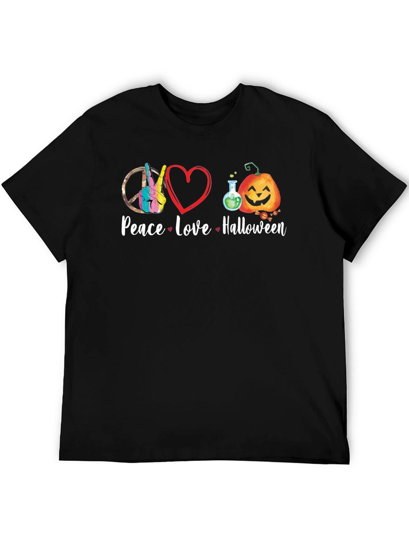 Peace Love Halloween T-Shirt