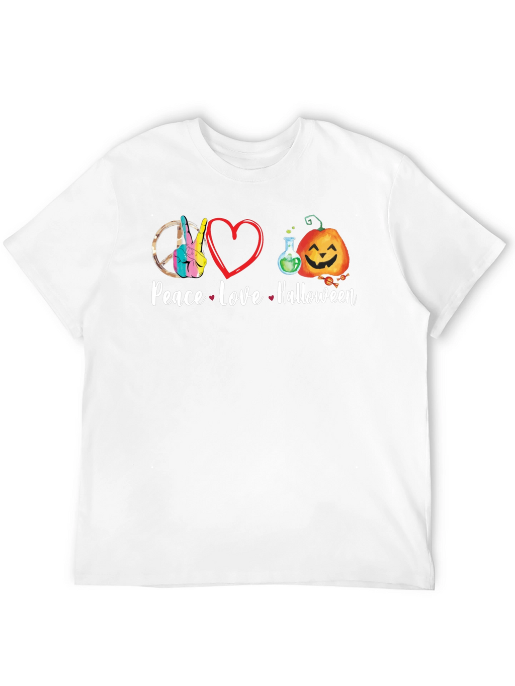 Peace Love Halloween T-Shirt