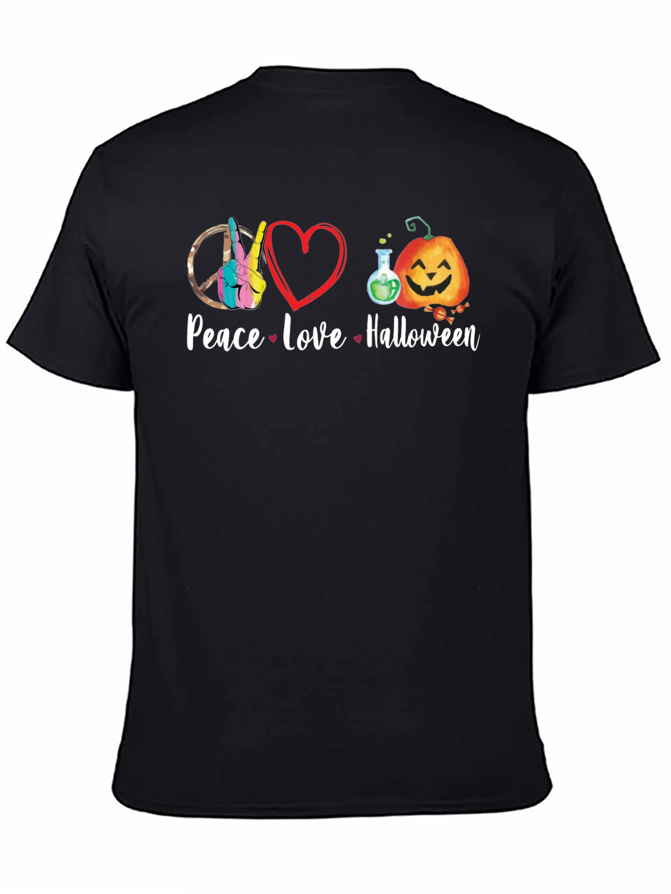 Peace Love Halloween T-Shirt