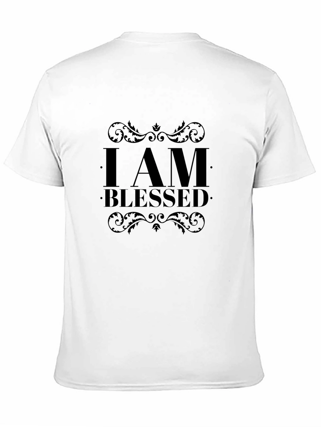I AM BLESSED Black Graphic Tee Shirt