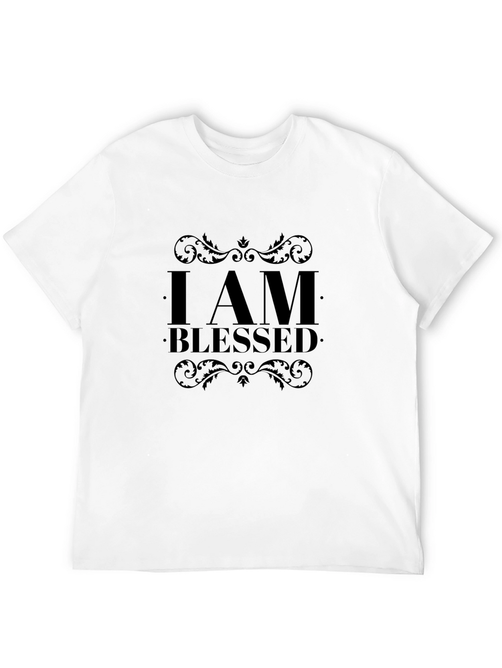 I AM BLESSED Black Graphic Tee Shirt