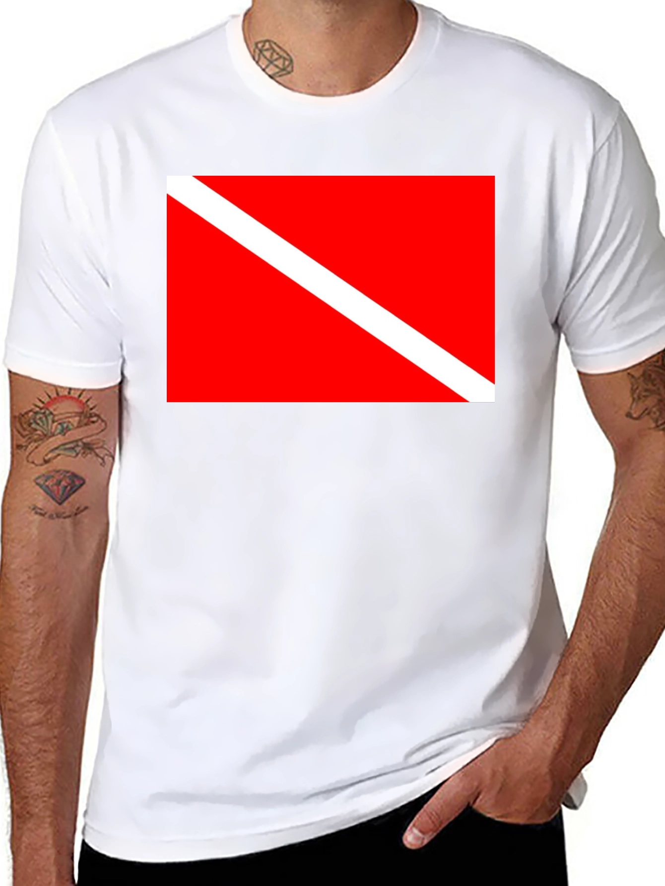 Diver Down Flag T-Shirt - Scuba Diving Tee