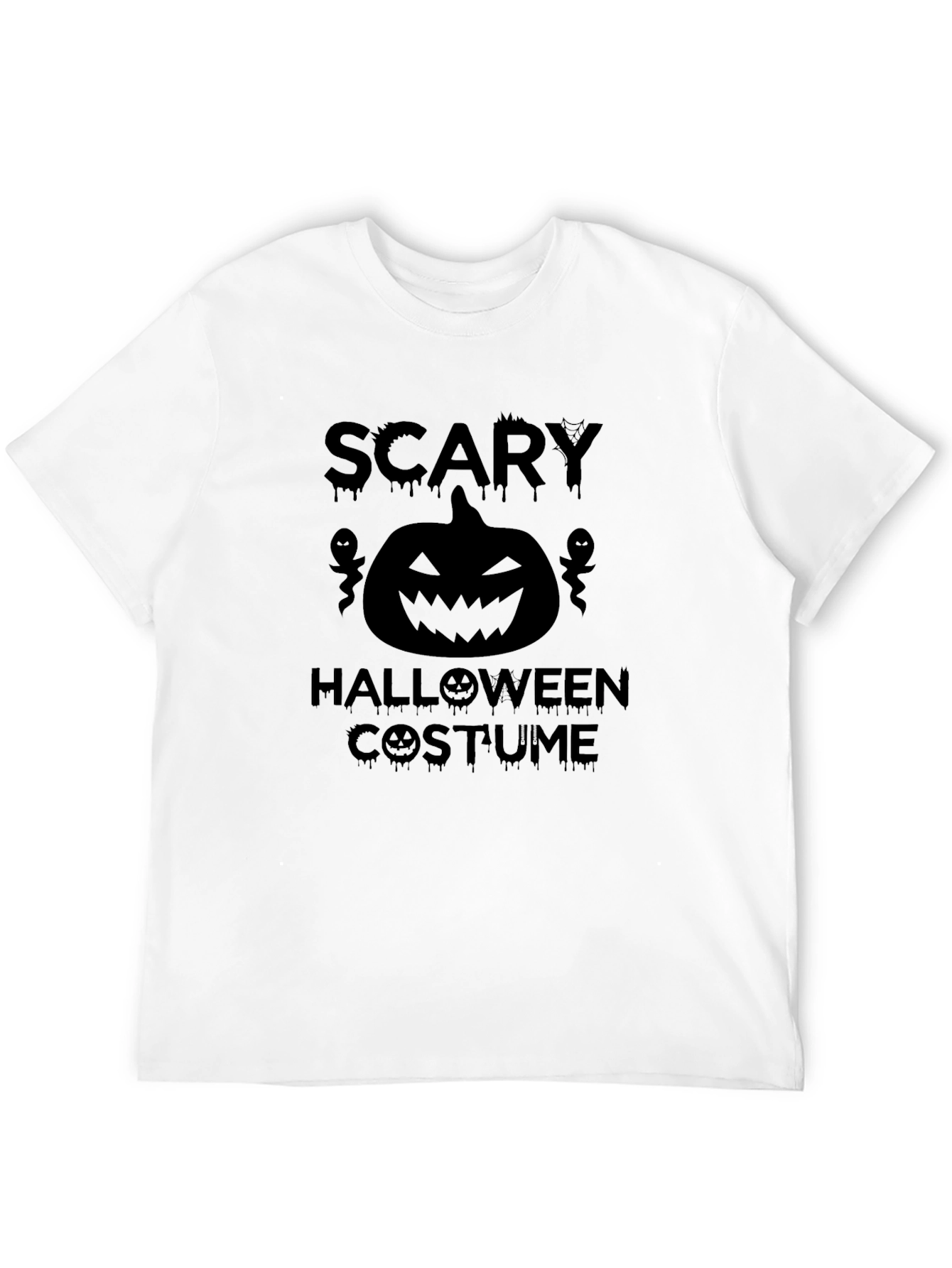 Scary Halloween Costume T-Shirt - Black