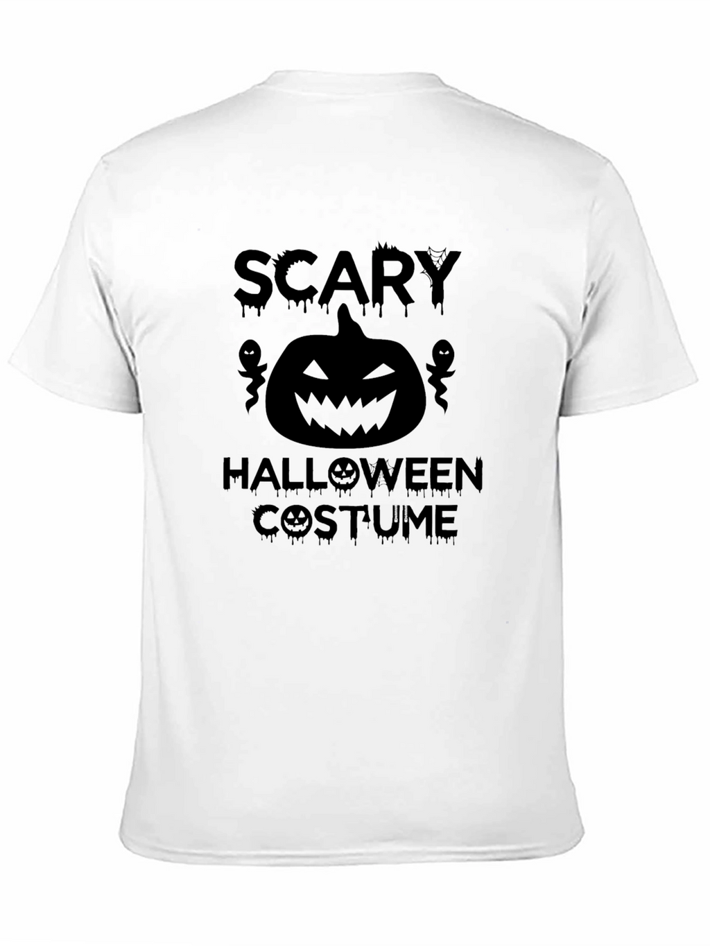 Scary Halloween Costume T-Shirt - Black