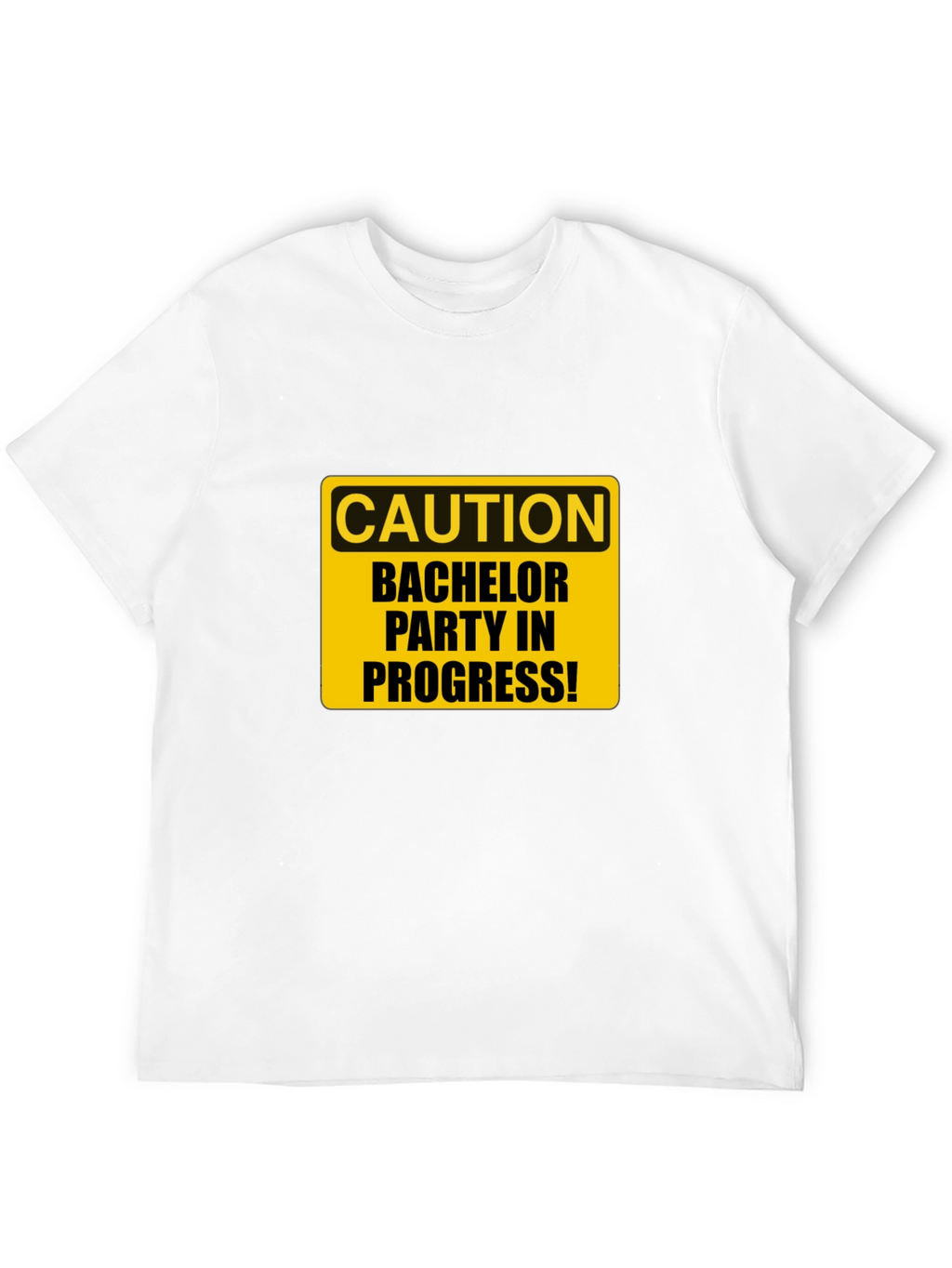 Bachelor Party Caution Tee - Black