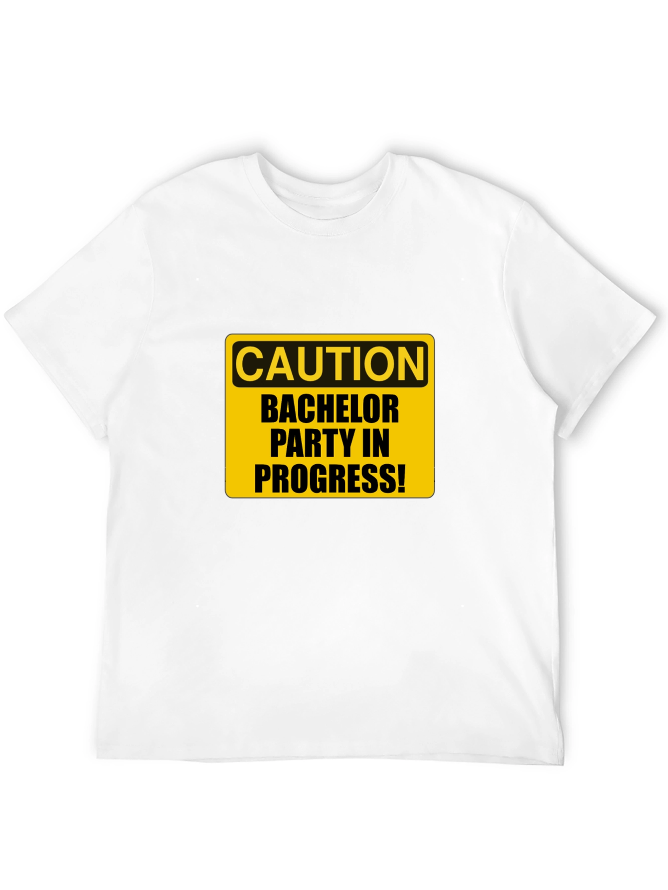 Bachelor Party Caution Tee - Black