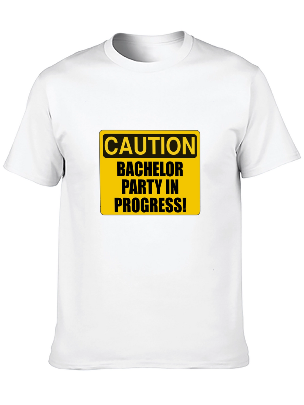 Bachelor Party Caution Tee - Black