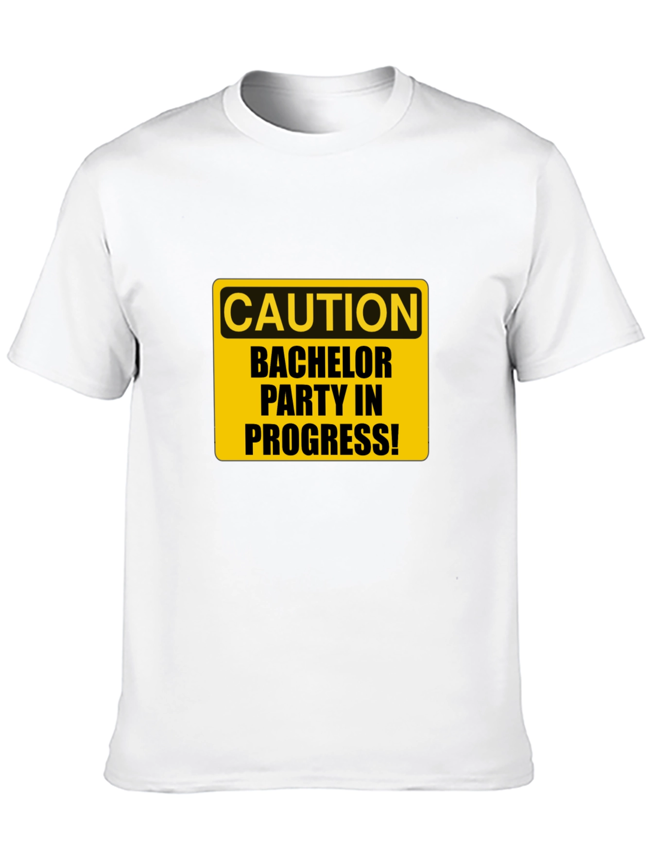Bachelor Party Caution Tee - Black