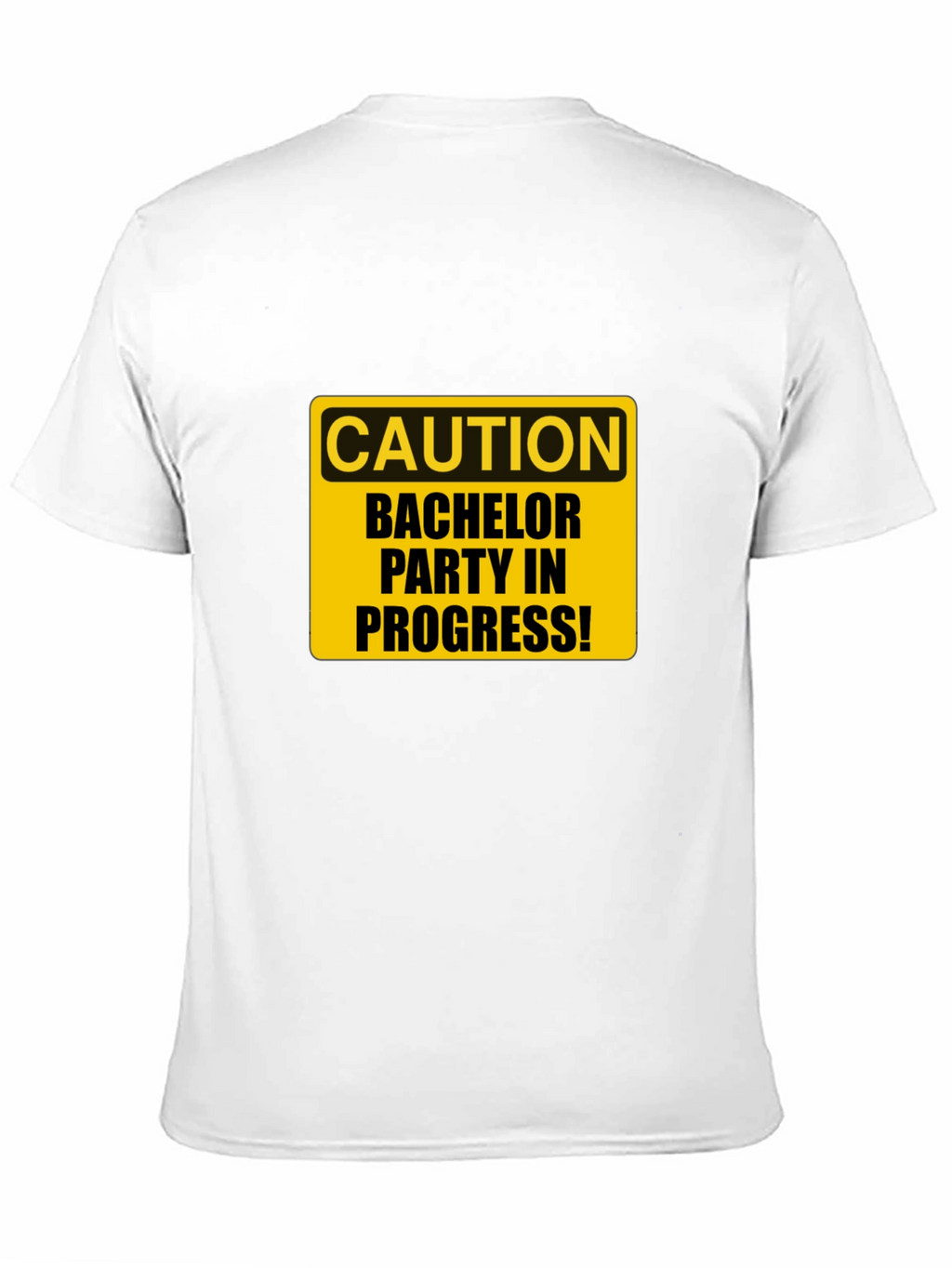 Bachelor Party Caution Tee - Black