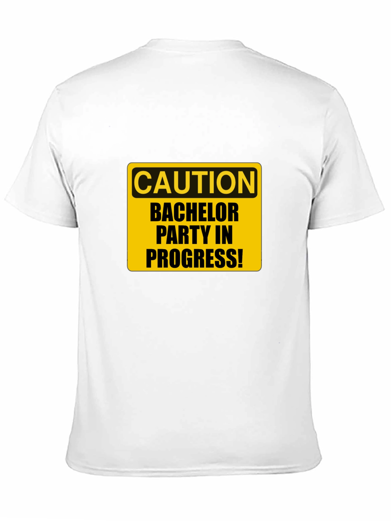 Bachelor Party Caution Tee - Black