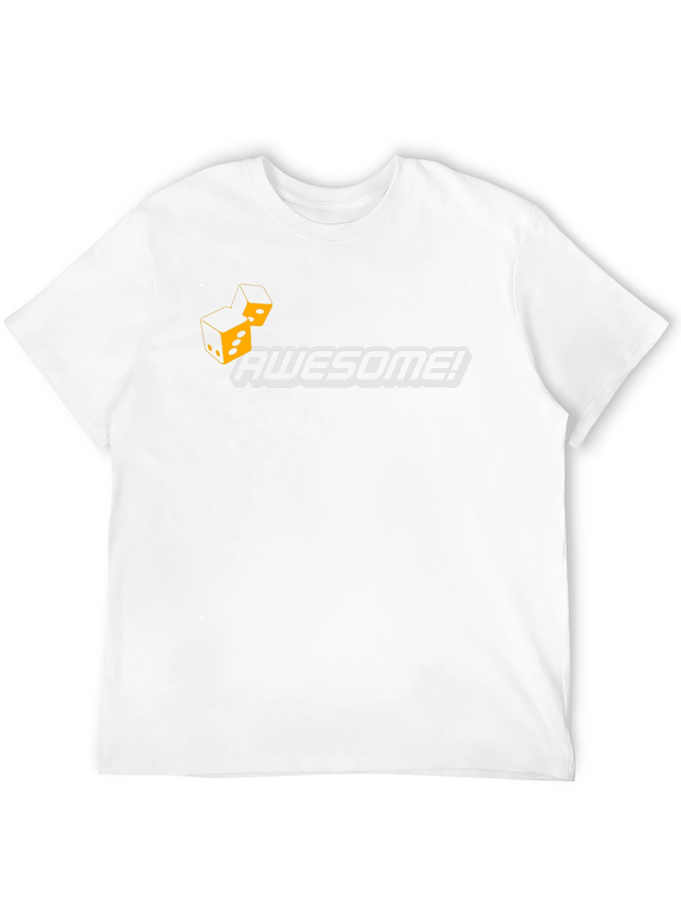 Awesome Dice Graphic T-Shirt - Black
