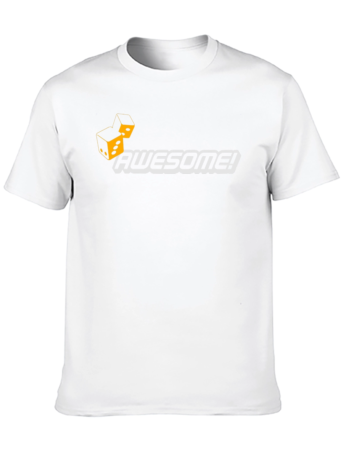 Awesome Dice Graphic T-Shirt - Black
