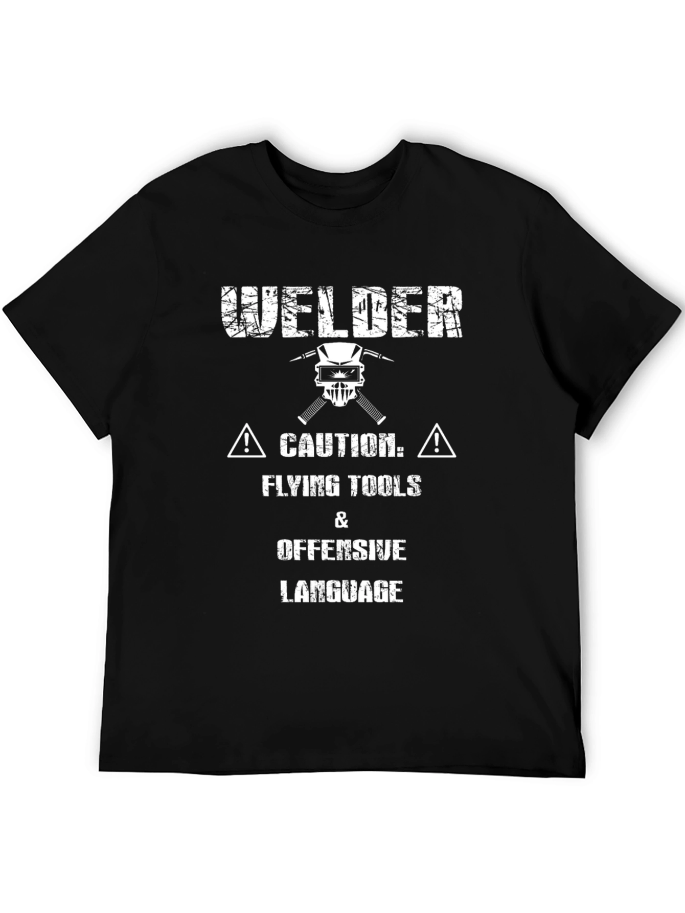 Welder Caution Graphic T-Shirt - Funny Work Tee