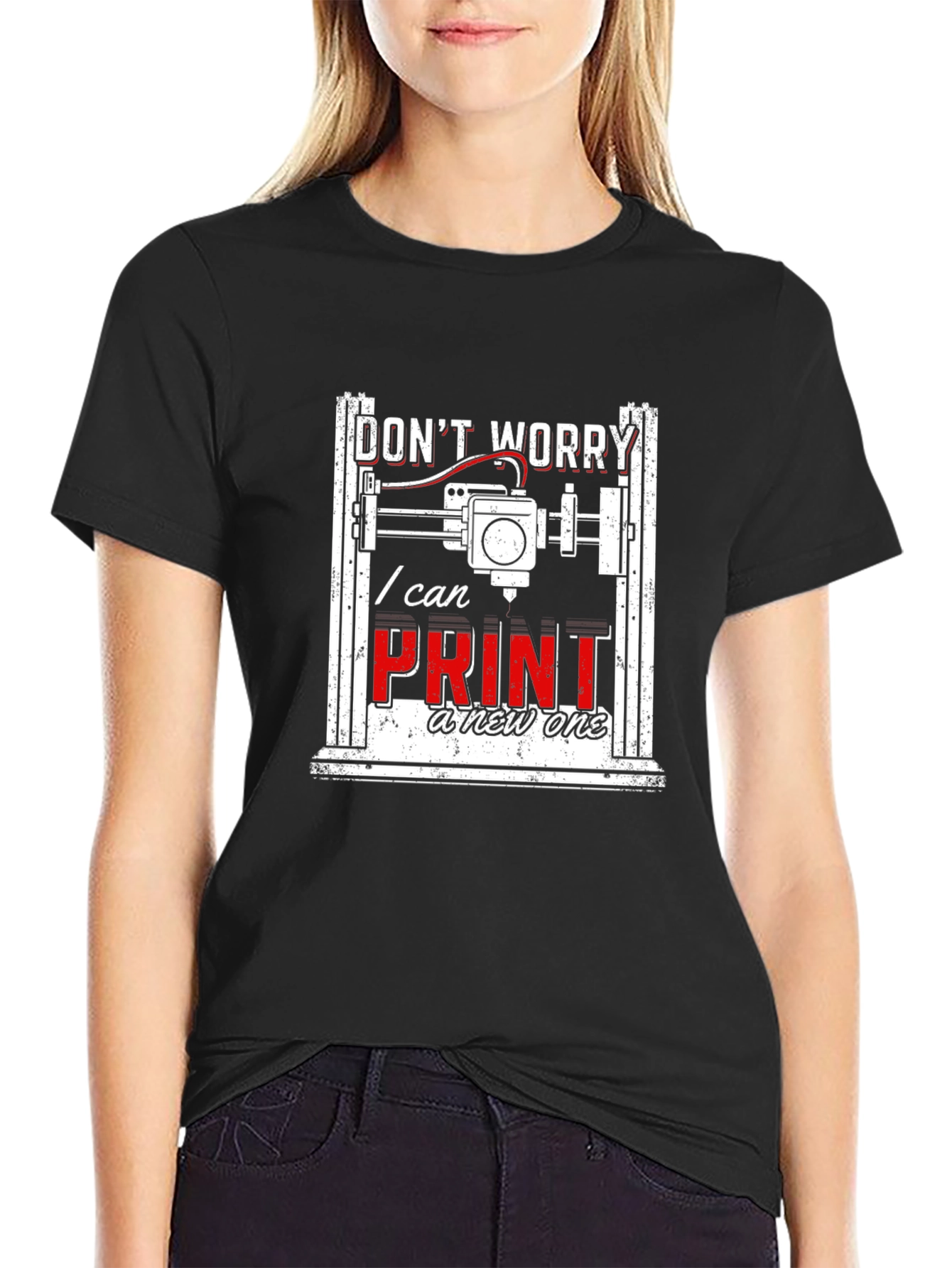 3D Printer T-Shirt - Funny I Can Print a New One Tee