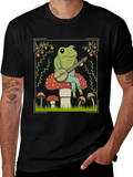 Frog Banjo Player T-Shirt - Toadstool Design