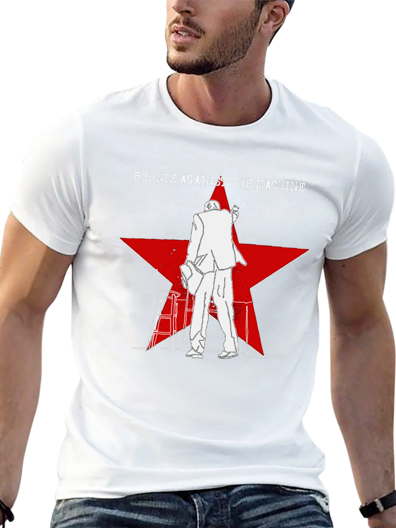 Bernie Against the Machine Graphic Tee