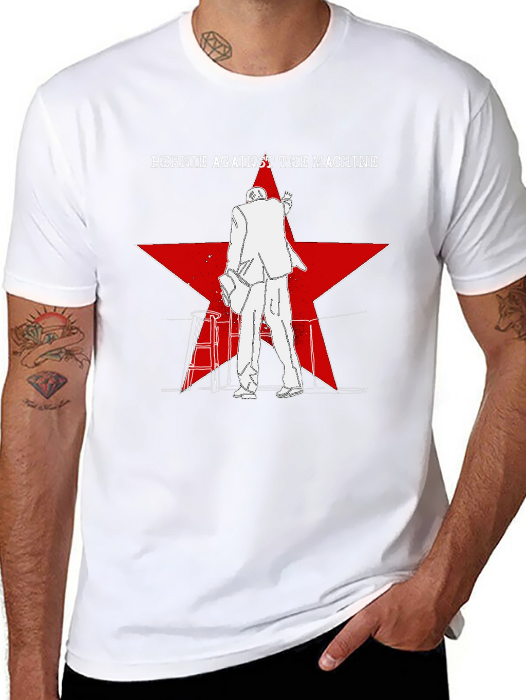Bernie Against the Machine Graphic Tee