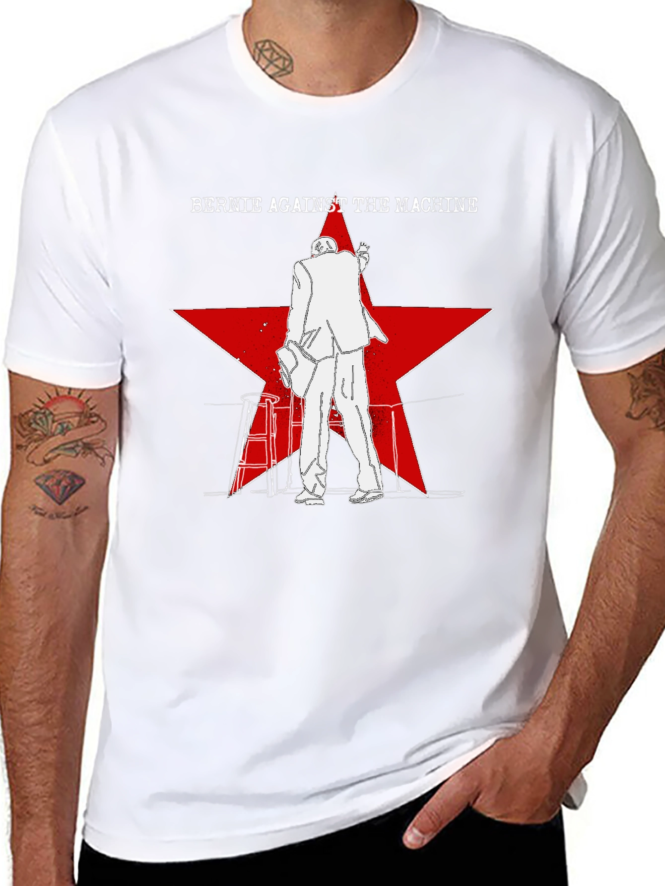 Bernie Against the Machine Graphic Tee