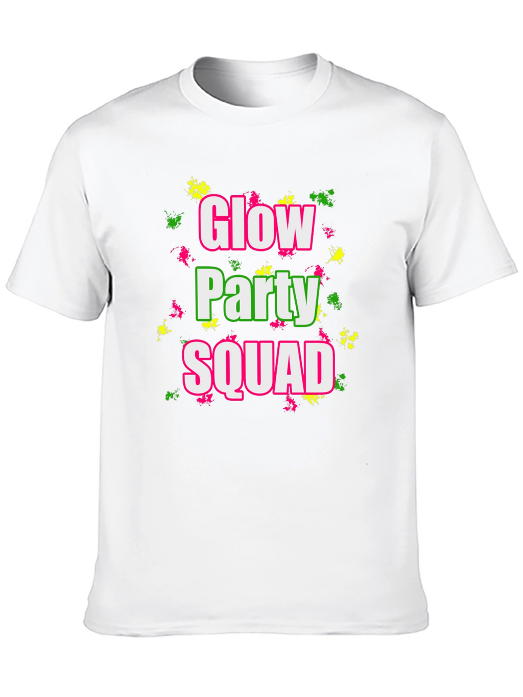 Glow Party Squad Black T-Shirt