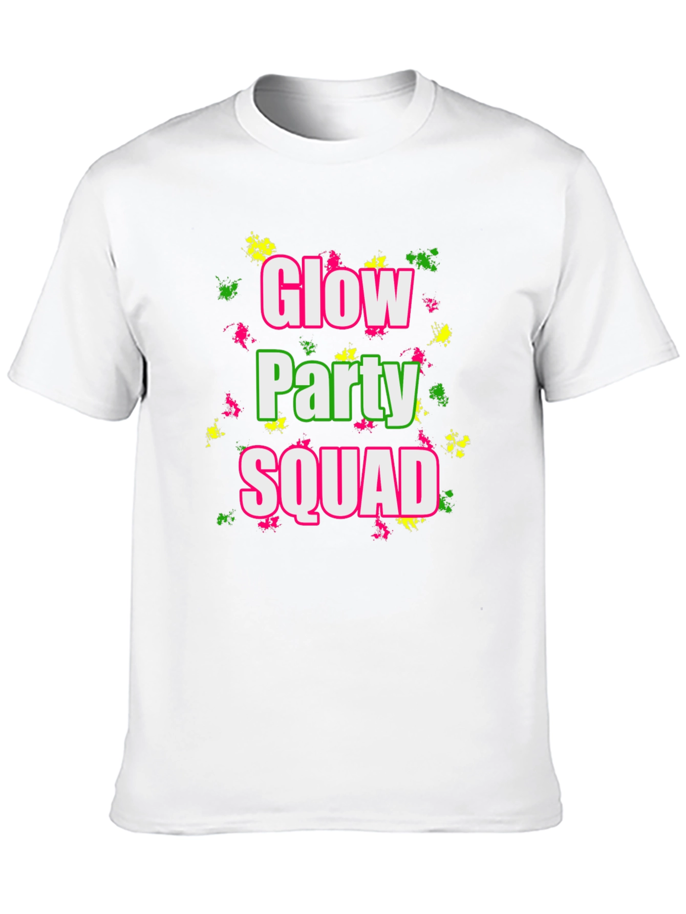 Glow Party Squad Black T-Shirt