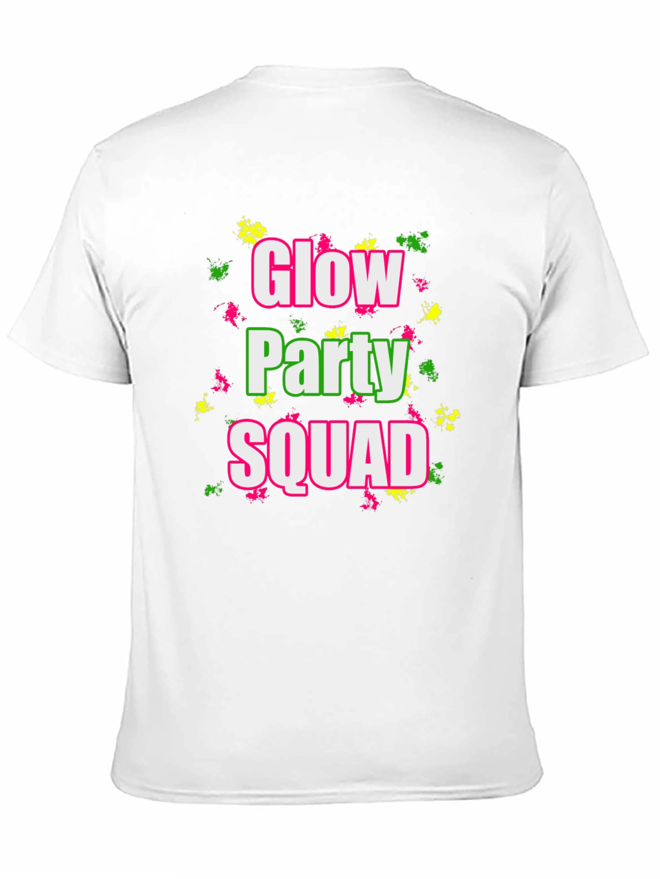 Glow Party Squad Black T-Shirt