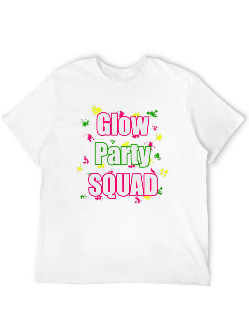 Glow Party Squad Black T-Shirt