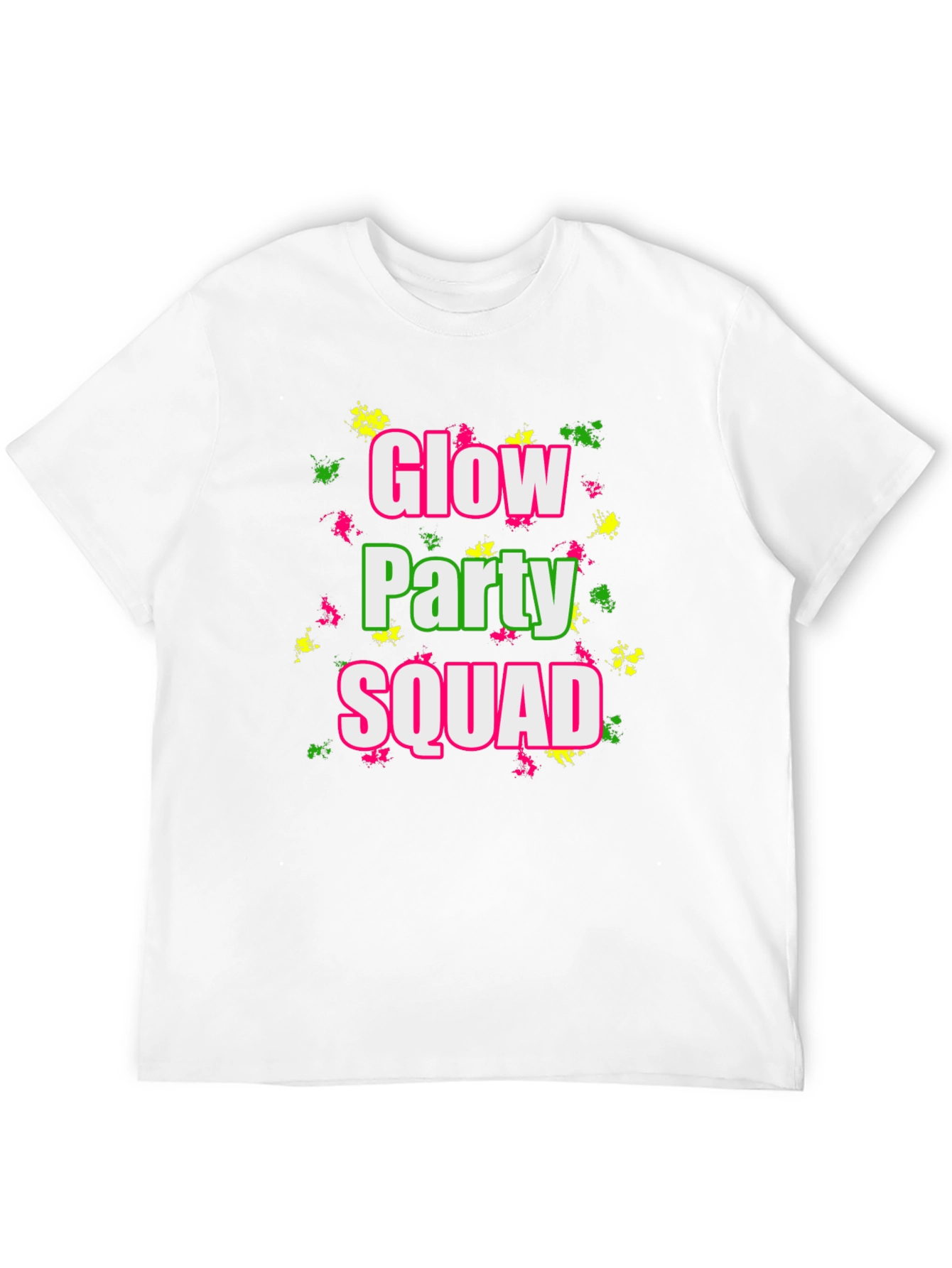 Glow Party Squad Black T-Shirt