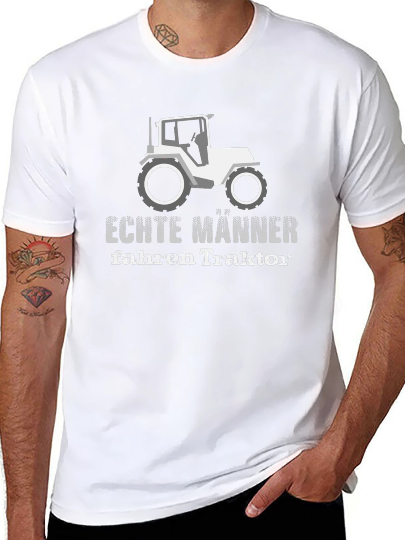 Echte Männer Fahren Traktor T-Shirt