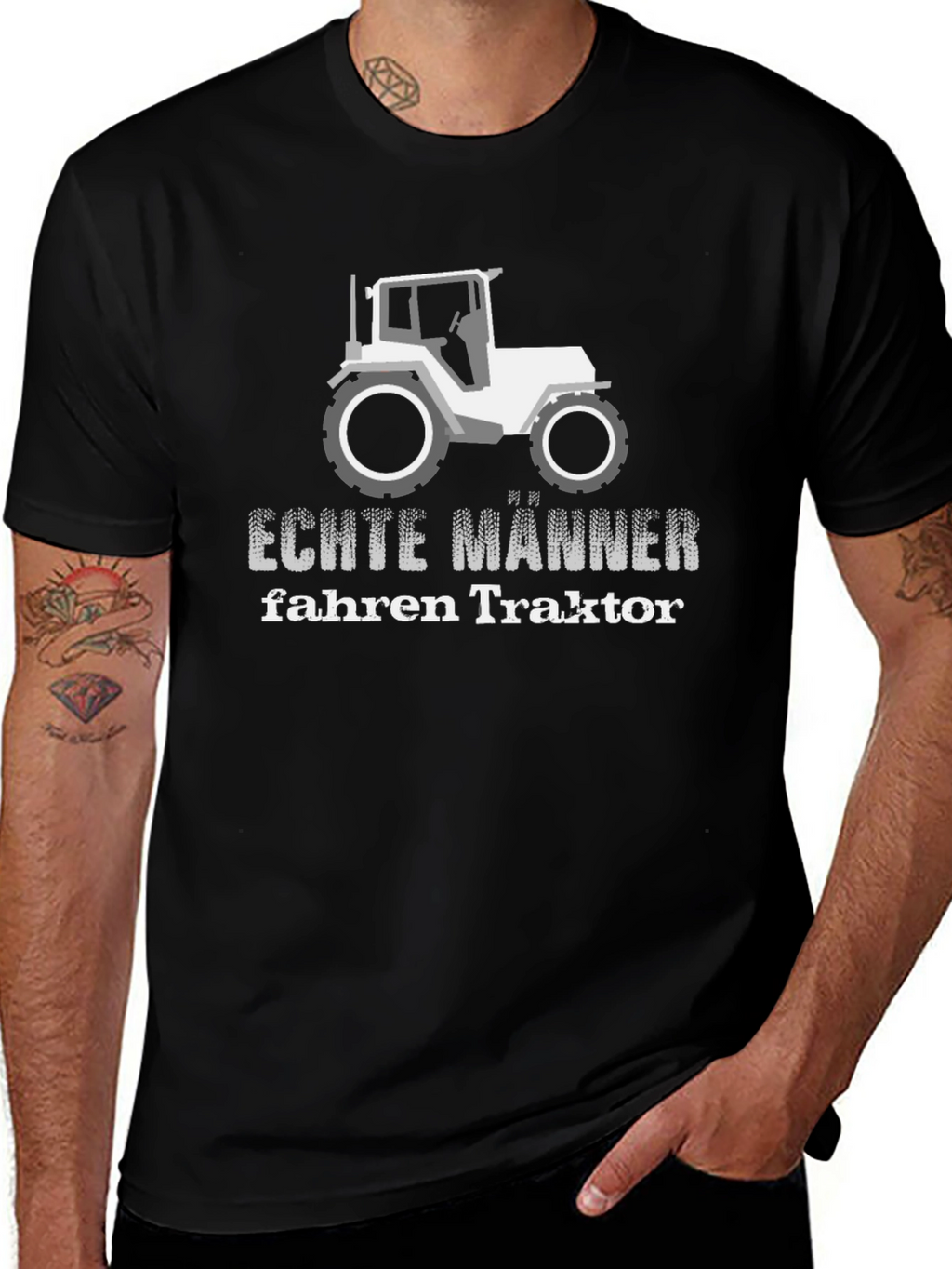 Echte Männer Fahren Traktor T-Shirt
