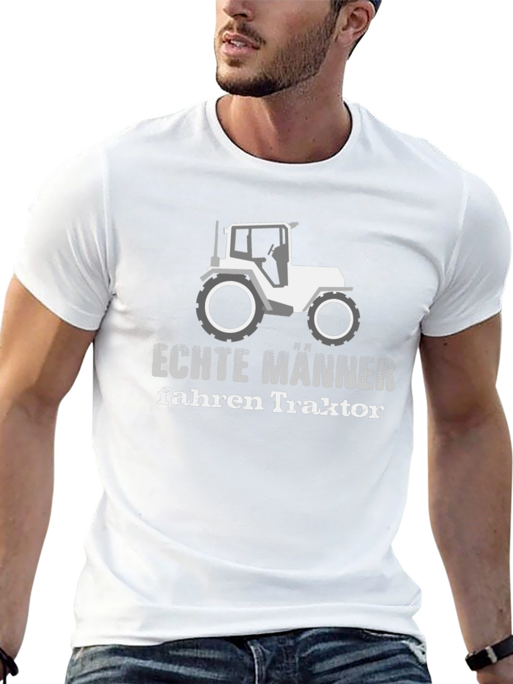 Echte Männer Fahren Traktor T-Shirt