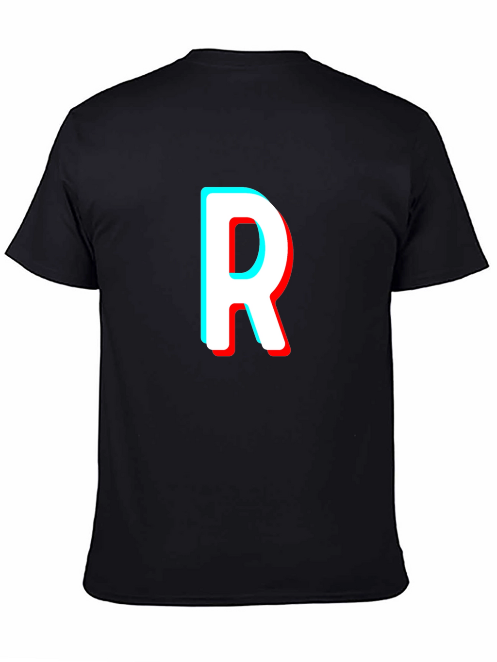 Letter R T-Shirt - Stylish 3D Effect Design