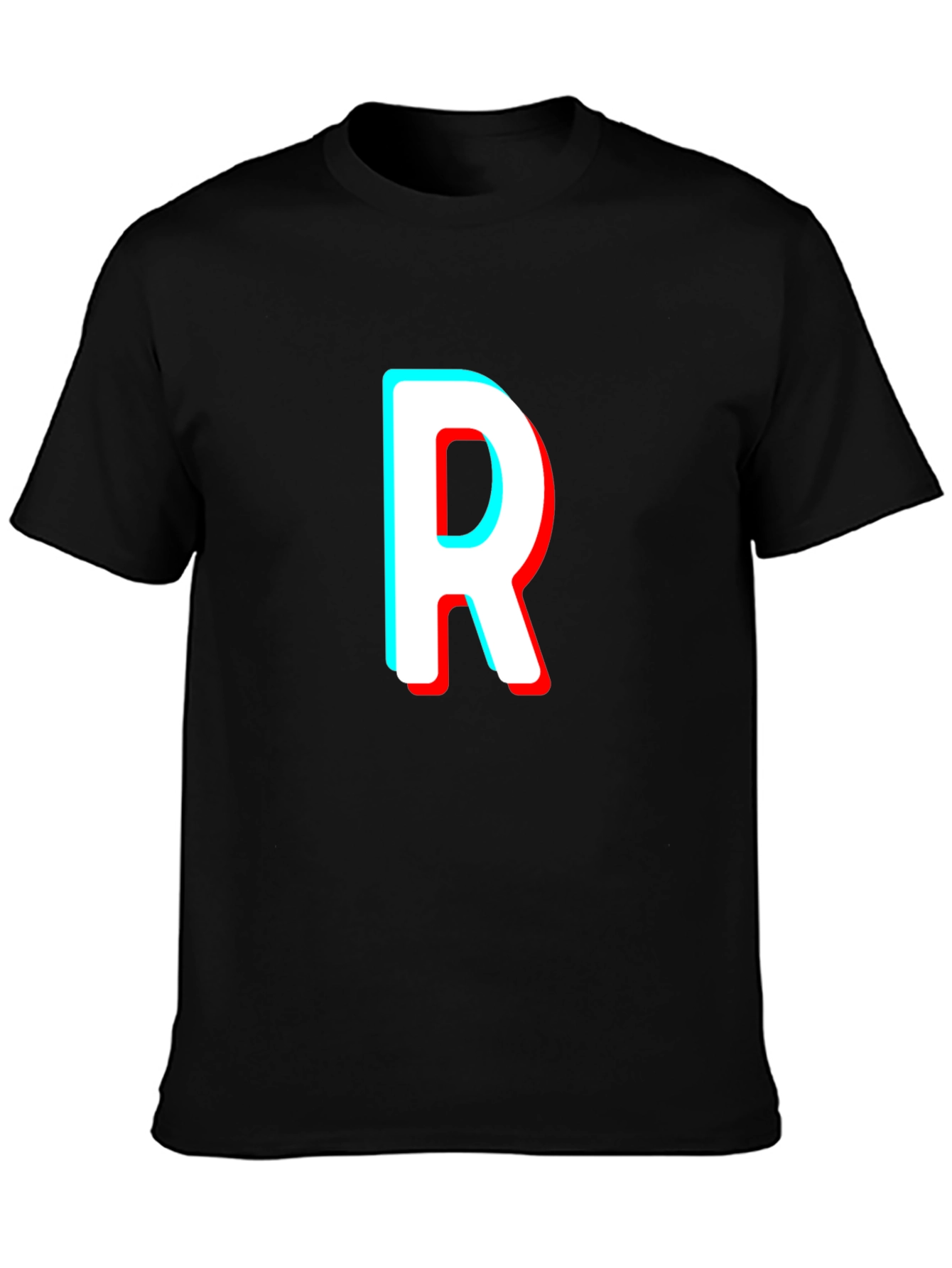 Letter R T-Shirt - Stylish 3D Effect Design