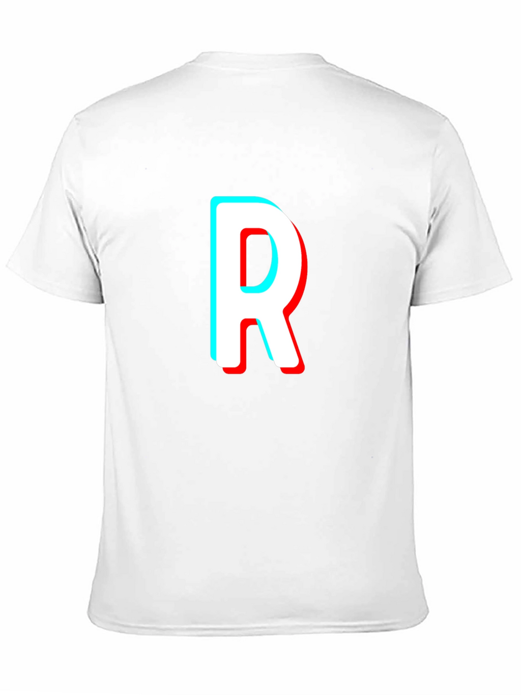 Letter R T-Shirt - Stylish 3D Effect Design
