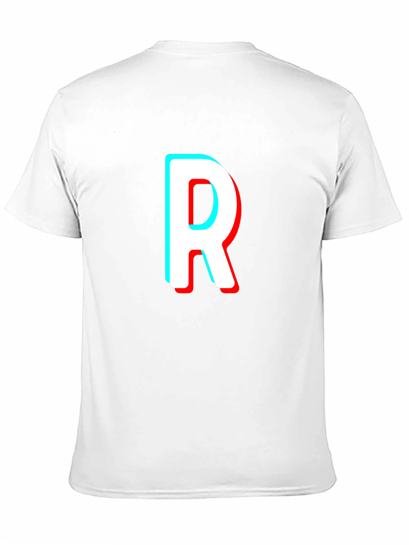 Letter R T-Shirt - Stylish 3D Effect Design