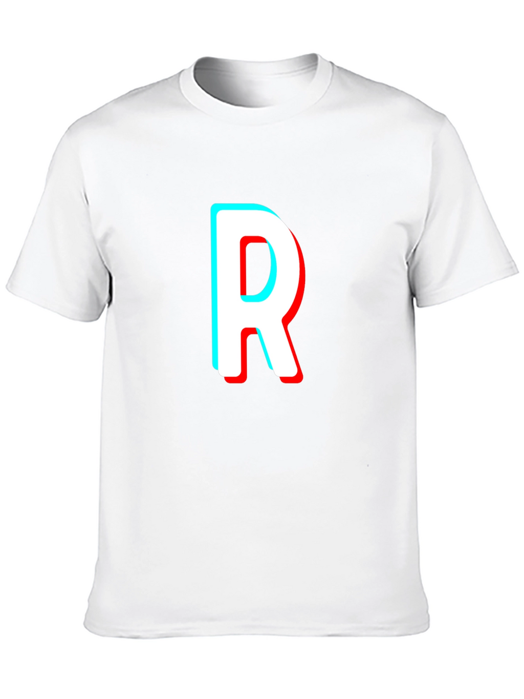 Letter R T-Shirt - Stylish 3D Effect Design