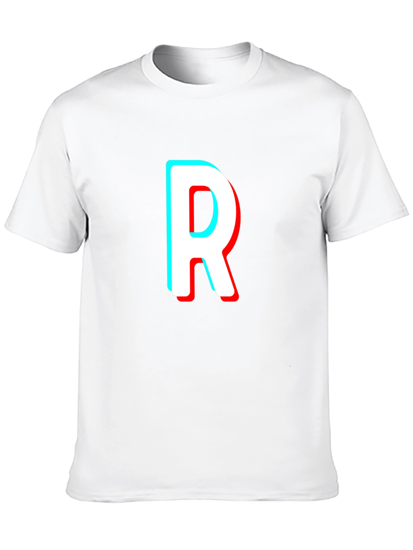 Letter R T-Shirt - Stylish 3D Effect Design
