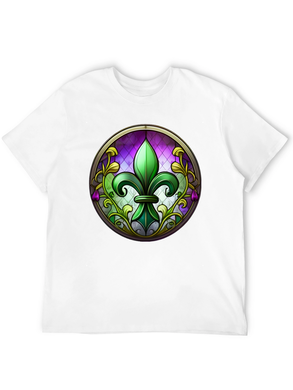 Fleur-de-lis Stained Glass T-Shirt