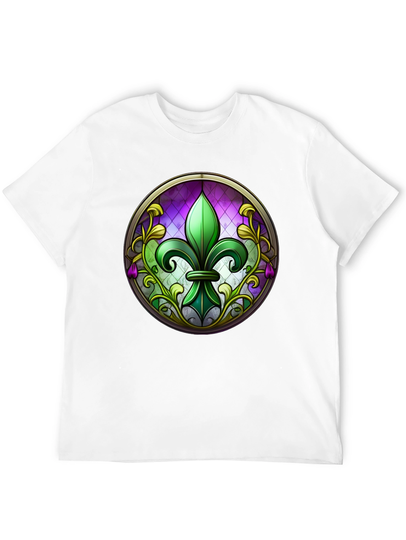 Fleur-de-lis Stained Glass T-Shirt