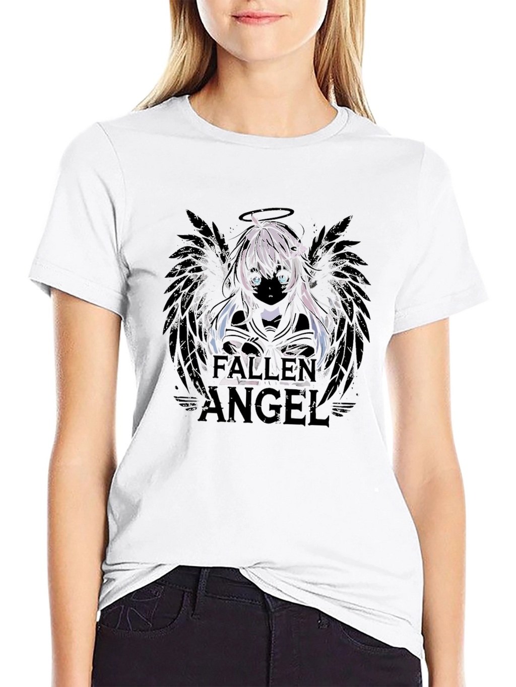 Fallen Angel Graphic Tee - Anime Inspired Design