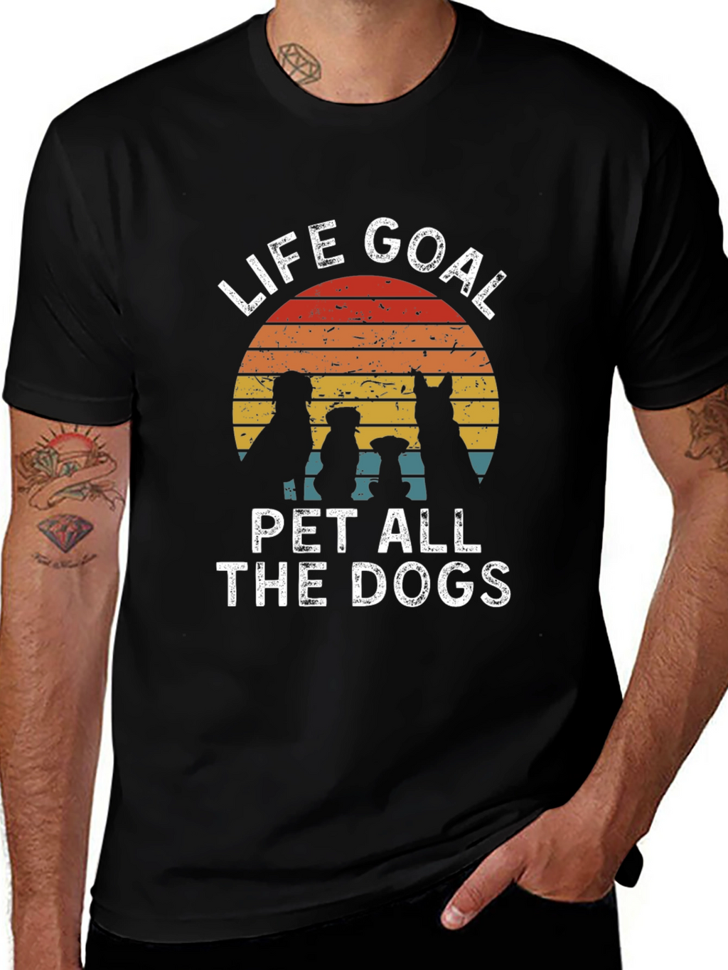 Life Goal Pet All The Dogs Graphic Tee