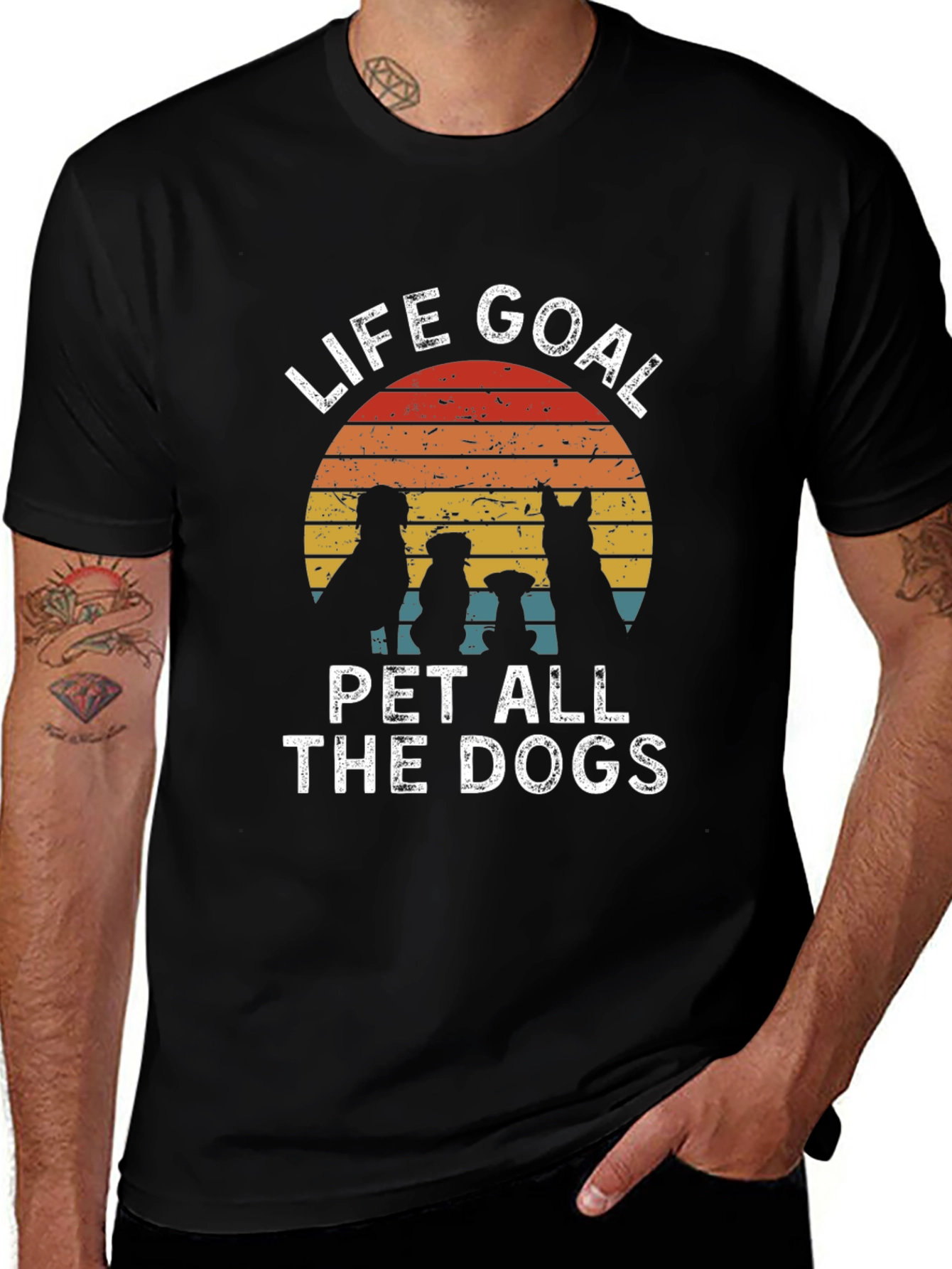 Life Goal Pet All The Dogs Graphic Tee